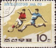 (1966-037) Марка Северная Корея "Футболисты"   ЧМ по футболу 1966, Лондон III Θ